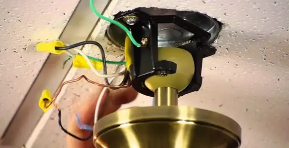 Ceiling fan wiring repair and electrical connection service in Modesto, CA