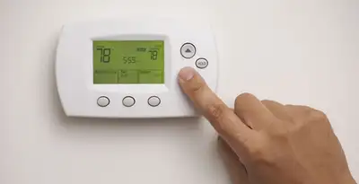 Digital thermostat installation with precise temperature programming in Modesto, CA