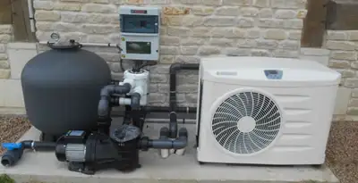 electric heater installation services with connected outdoor heating system equipment in Modesto, CA