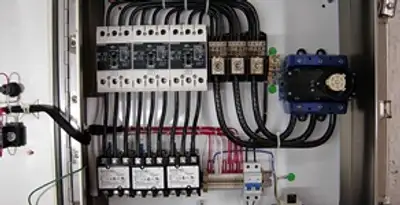 Electrical panel installation with organized circuit breakers and wiring in Modesto, CA