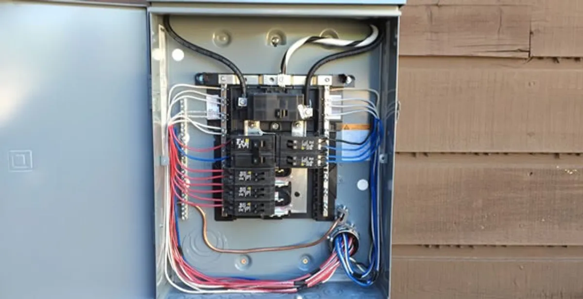 electrical panel upgrade service featuring newly installed electrical panel wired by licensed electricians in Modesto, CA