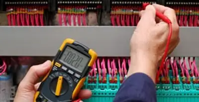 electrical service showing professional testing and troubleshooting of electrical panel by licensed electricians in Modesto, CA
