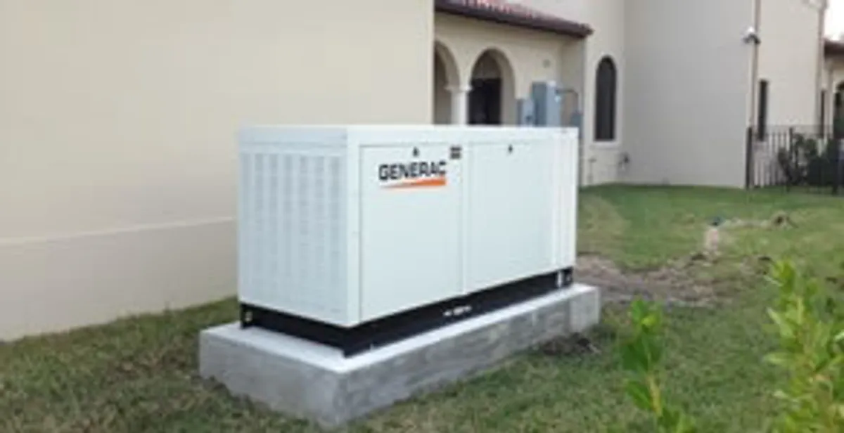 generator installation service showing standby generator professionally installed for residential power backup in Modesto, CA