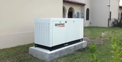 generator installation service showing standby generator professionally installed for residential power backup in Modesto, CA