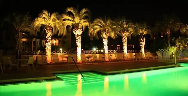 landscape lighting installation services illuminating outdoor recreational areas in Modesto, CA