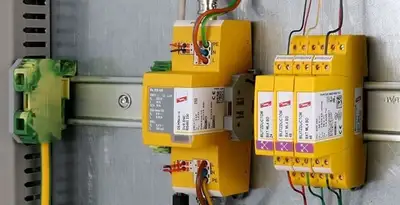 lightning surge protection system with surge suppressors installed by electrical service professionals in Modesto, CA