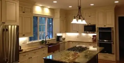 Recessed lighting installation enhancing interior lighting by professional electricians in Modesto, CA