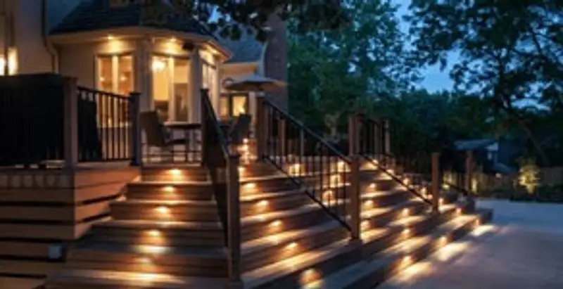 Residential electrician installing outdoor lighting for home safety in Modesto, CA