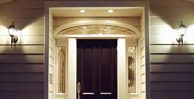 security light installation services with professionally installed entryway lighting in Modesto, CA